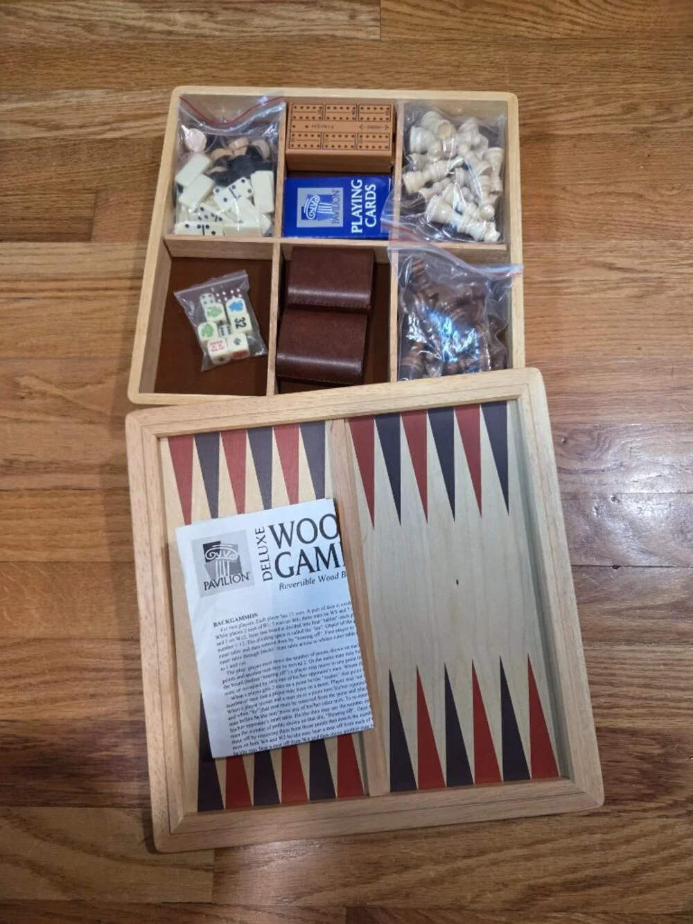Pavilion Deluxe Wooden Game Set, 7 Games, Limited Edition